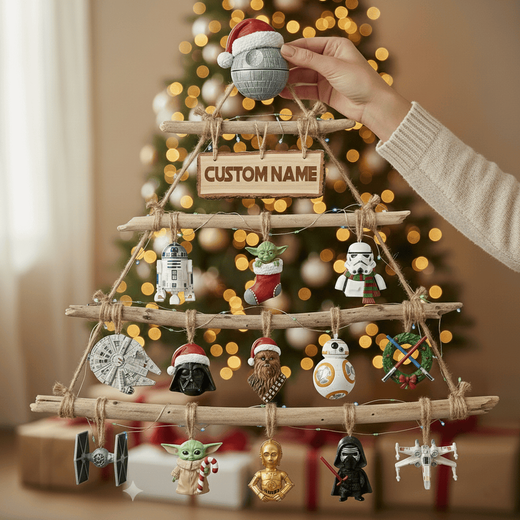 STW Premium Rustic Wall Christmas Tree HTTT