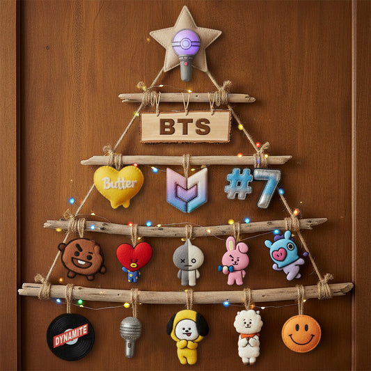 BTS Premium Rustic Wall Christmas Tree TNSM