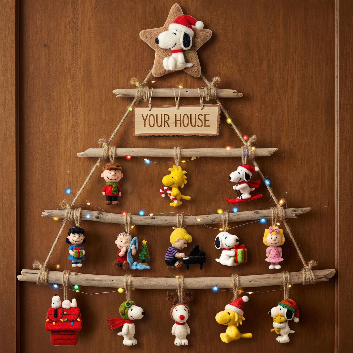 SNPY Premium Rustic Wall Christmas Tree HTTT