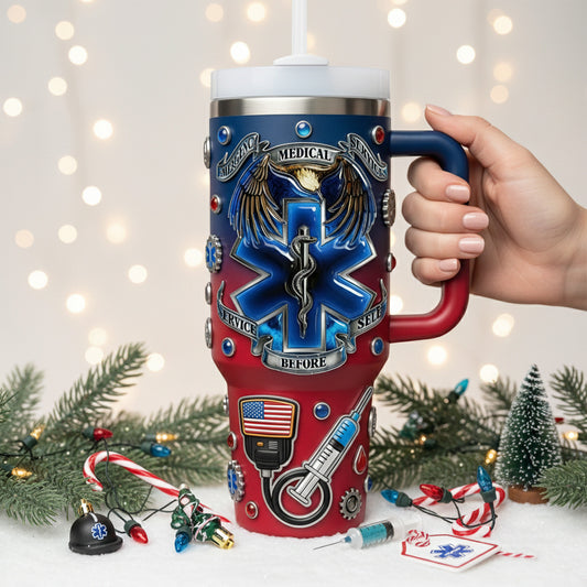 Paramedic 40oz Tumbler With Handle LNTH