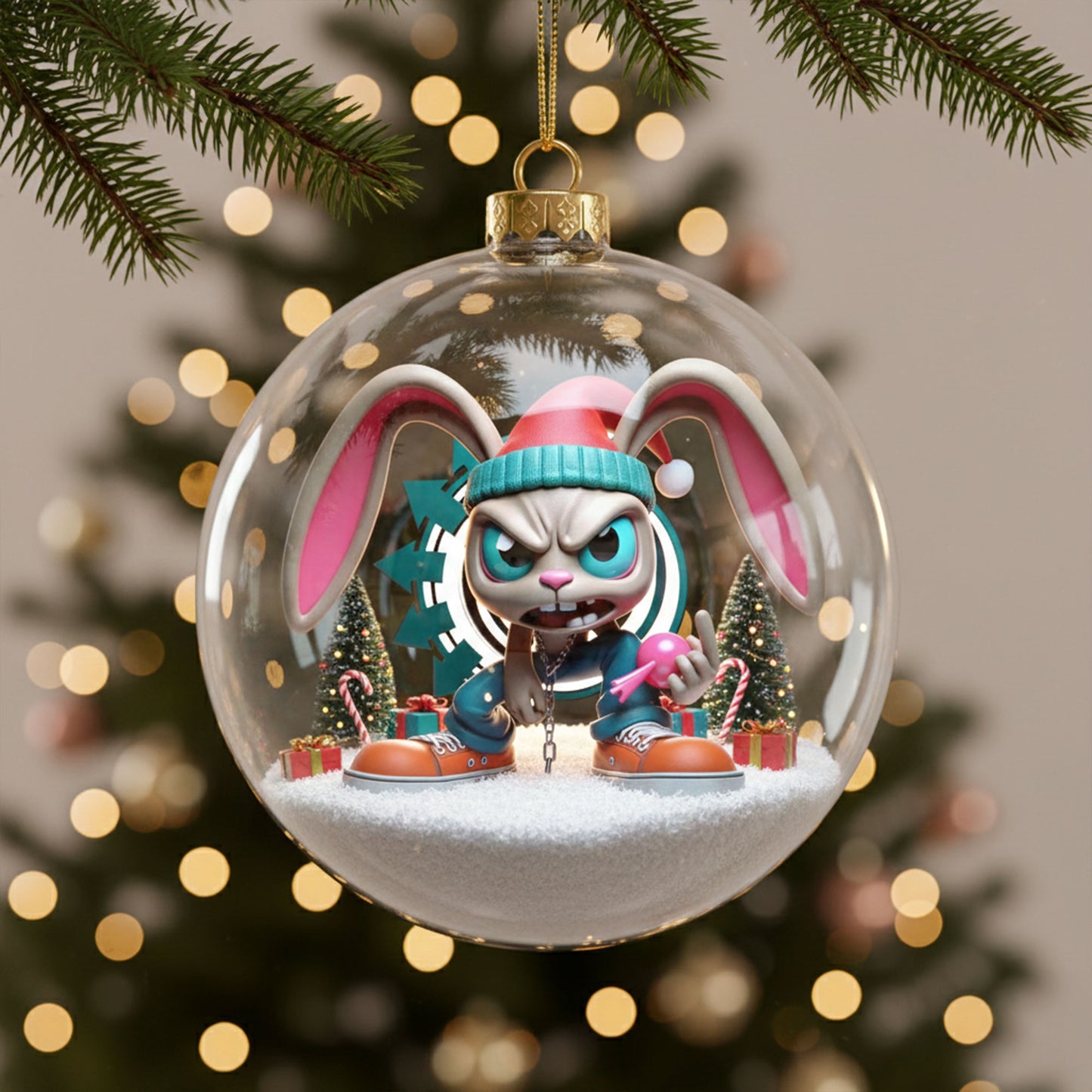 BLK Christmas Ornament DAT