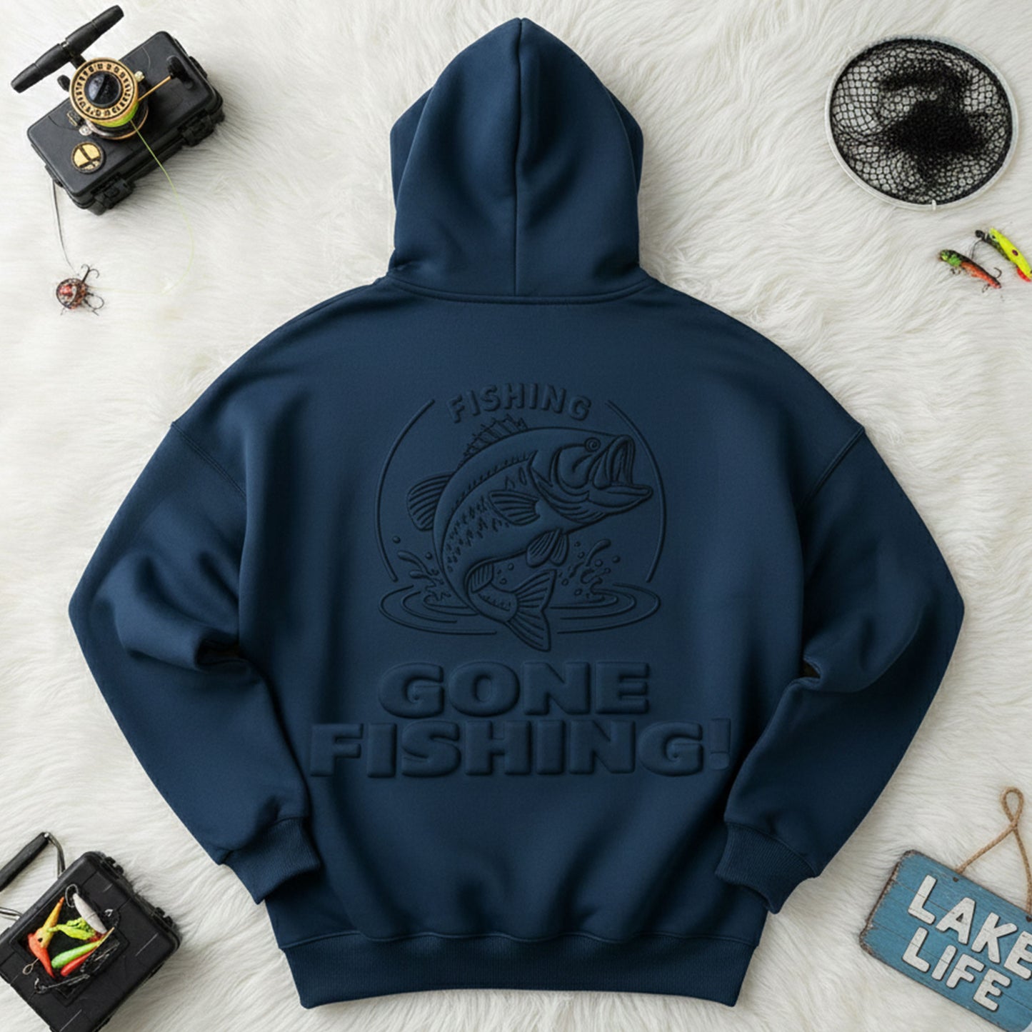Premium FISH Embossed Hoodie HTTT