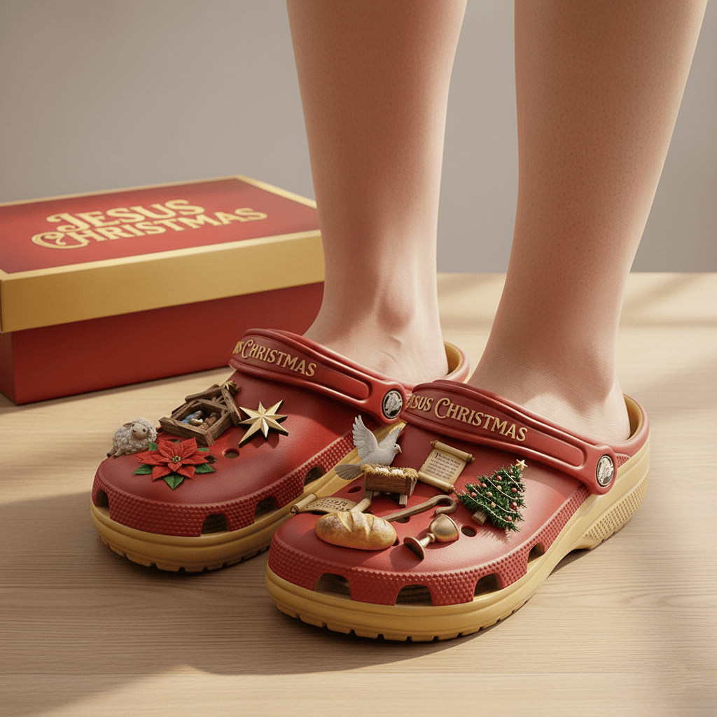 JESUS CHRISTMAS PREMIUM CLOGS HTTT