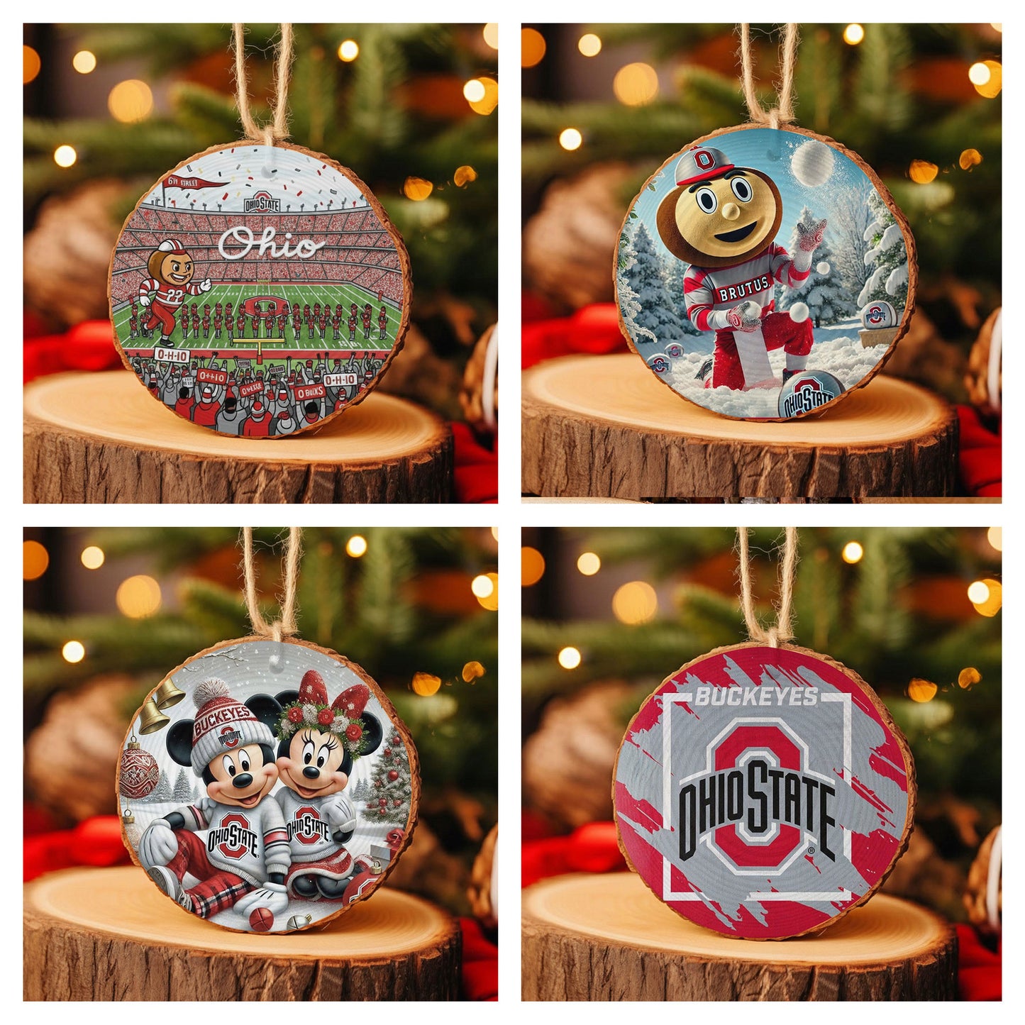OSB Wooden Christmas Ornament DAT