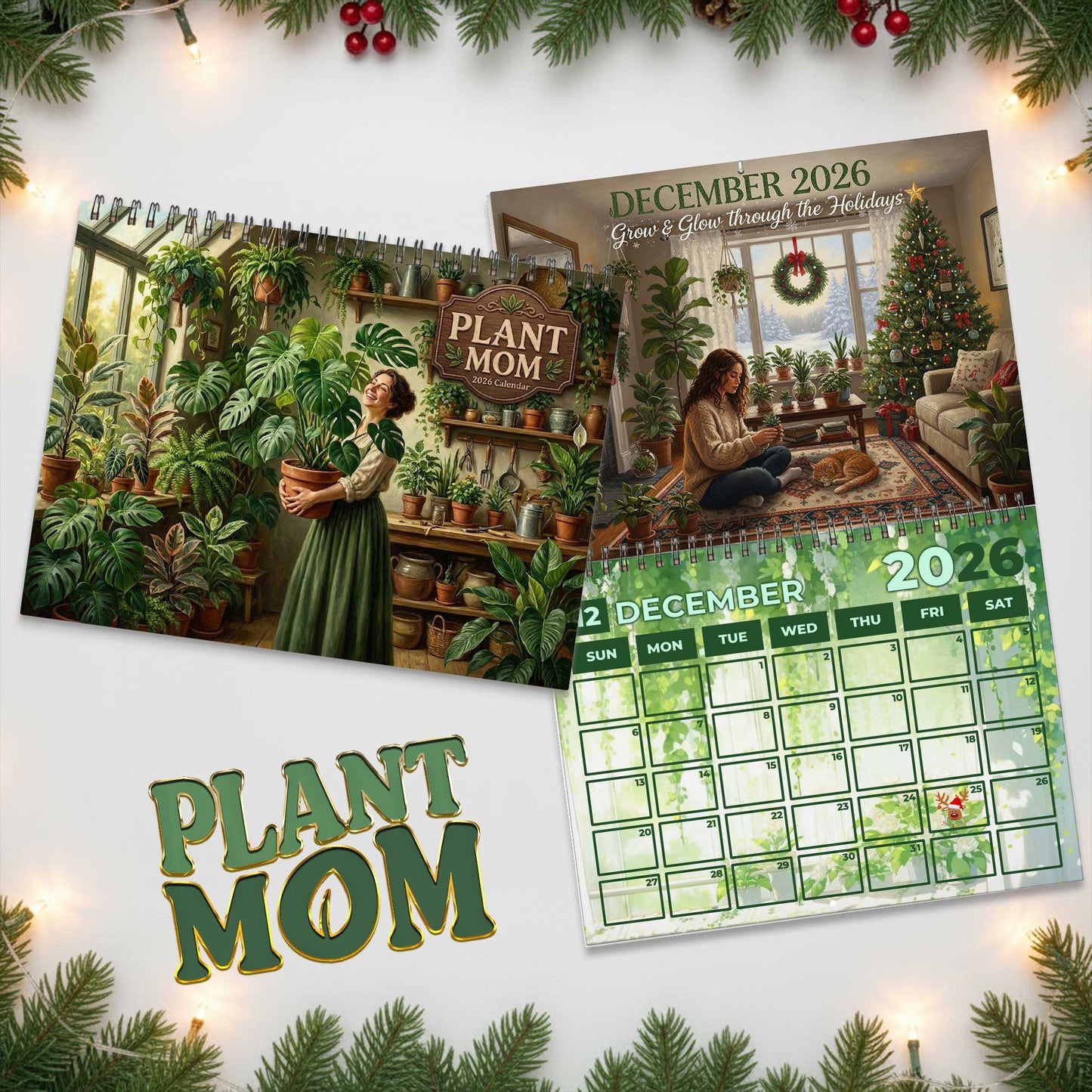 Plant mom Premium 2026 Calendar TNSM