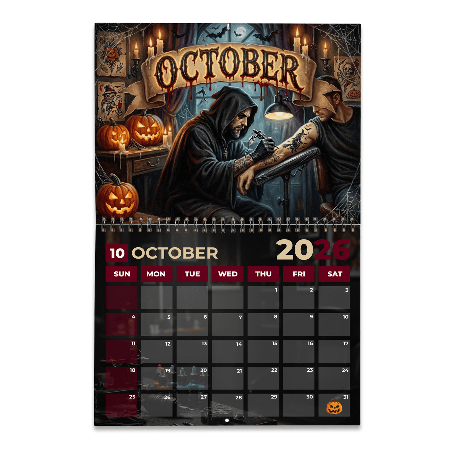 Tattoo Artist Premium 2026 Calendar TNSM