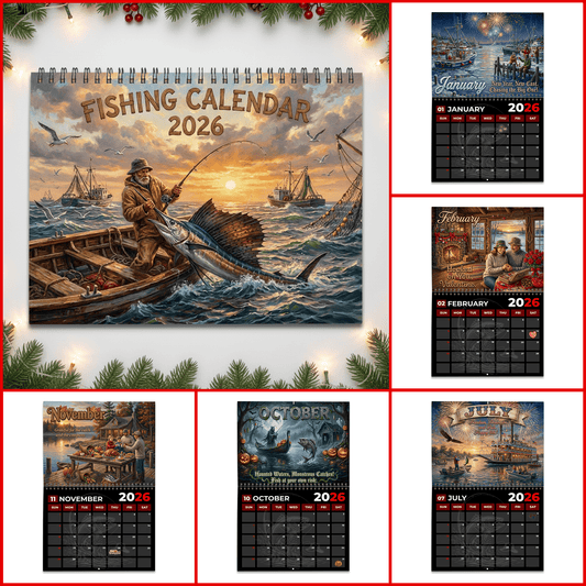 Fishing Premium 2026 Calendar TNSM