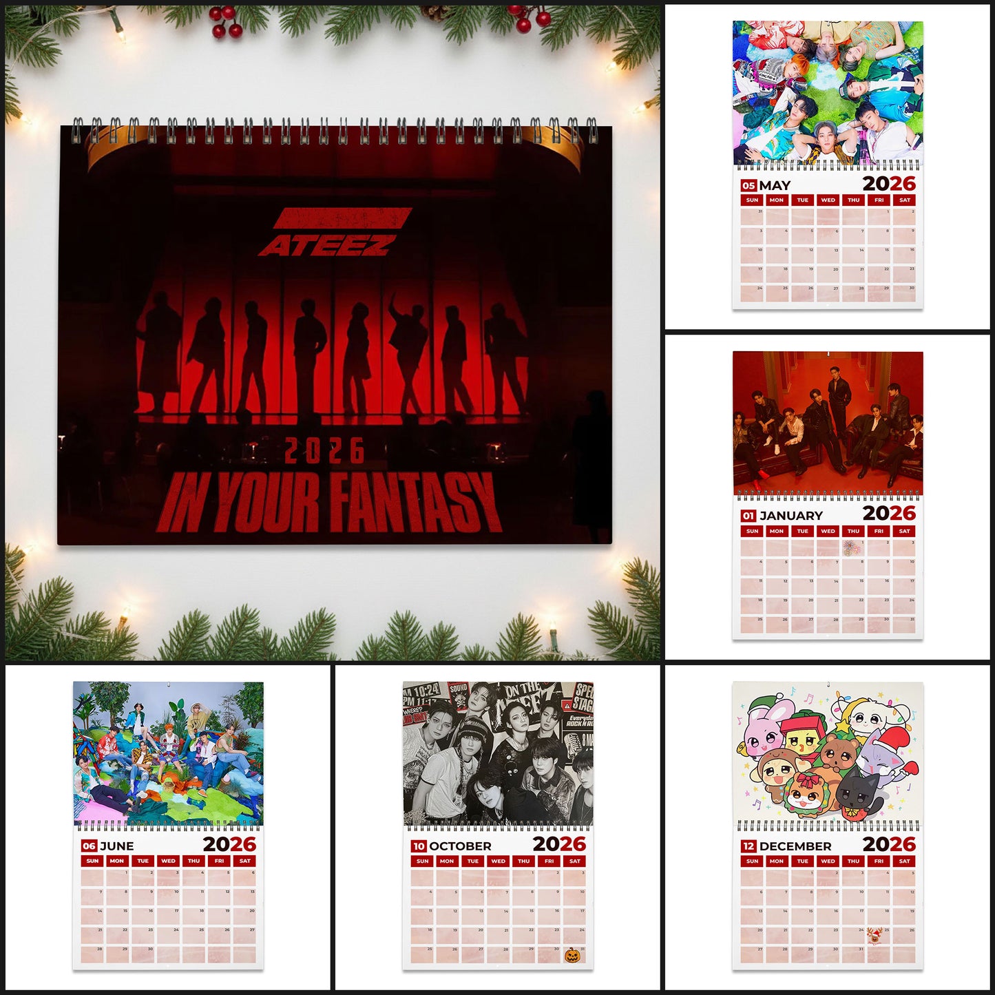 PREMIUM ATEEZ 2026 CALENDAR DAT
