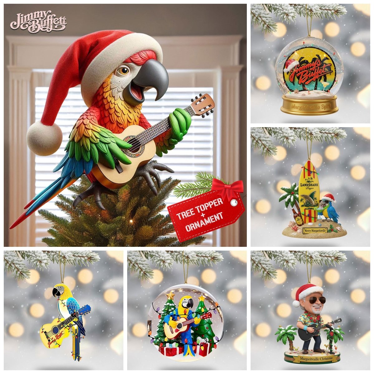 COMBO JBT CHRISTMAS TREE TOPPER WITH ORNAMENT DAT