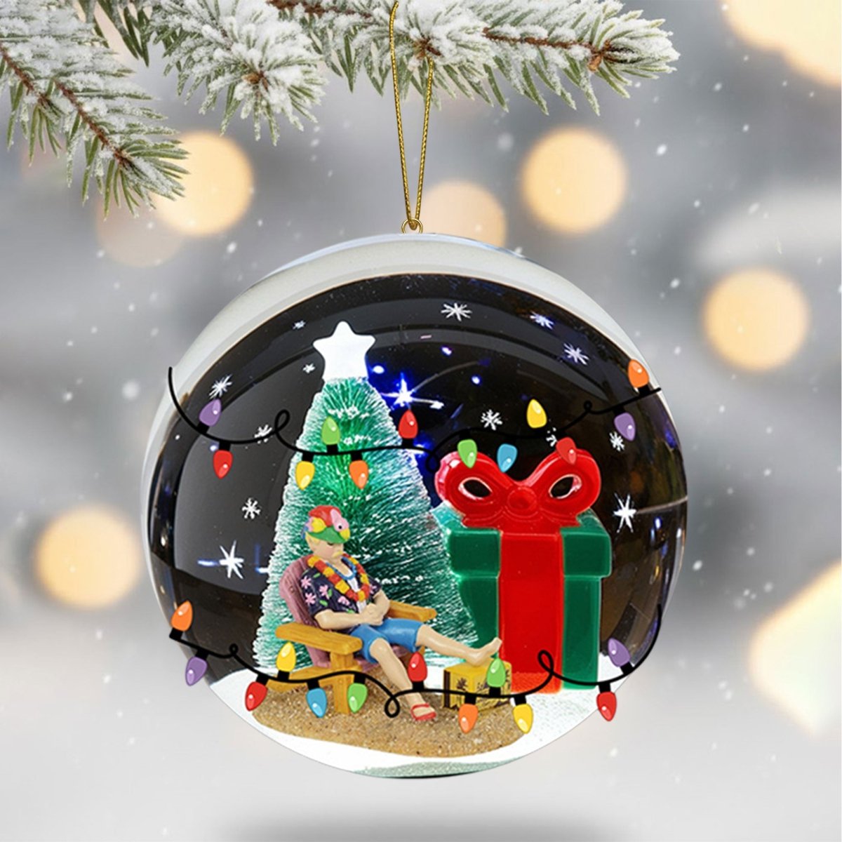 COMBO JBT CHRISTMAS TREE TOPPER WITH ORNAMENT DAT