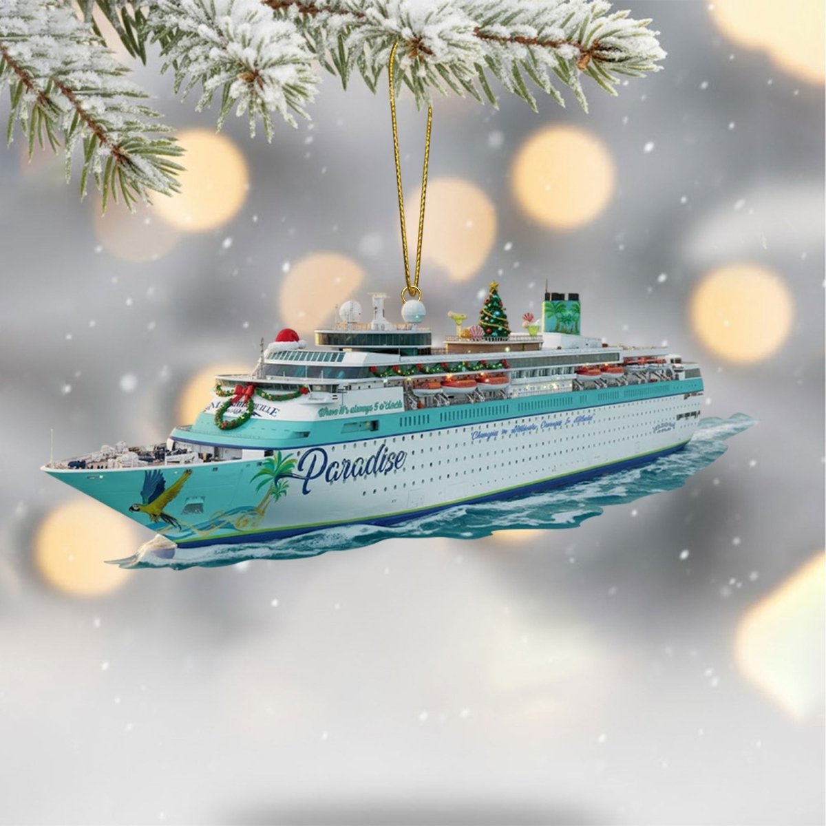 COMBO JBT CHRISTMAS TREE TOPPER WITH ORNAMENT DAT