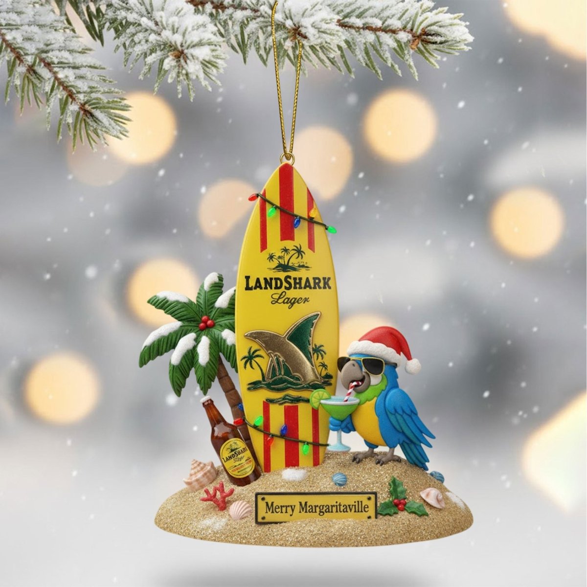 COMBO JBT CHRISTMAS TREE TOPPER WITH ORNAMENT DAT