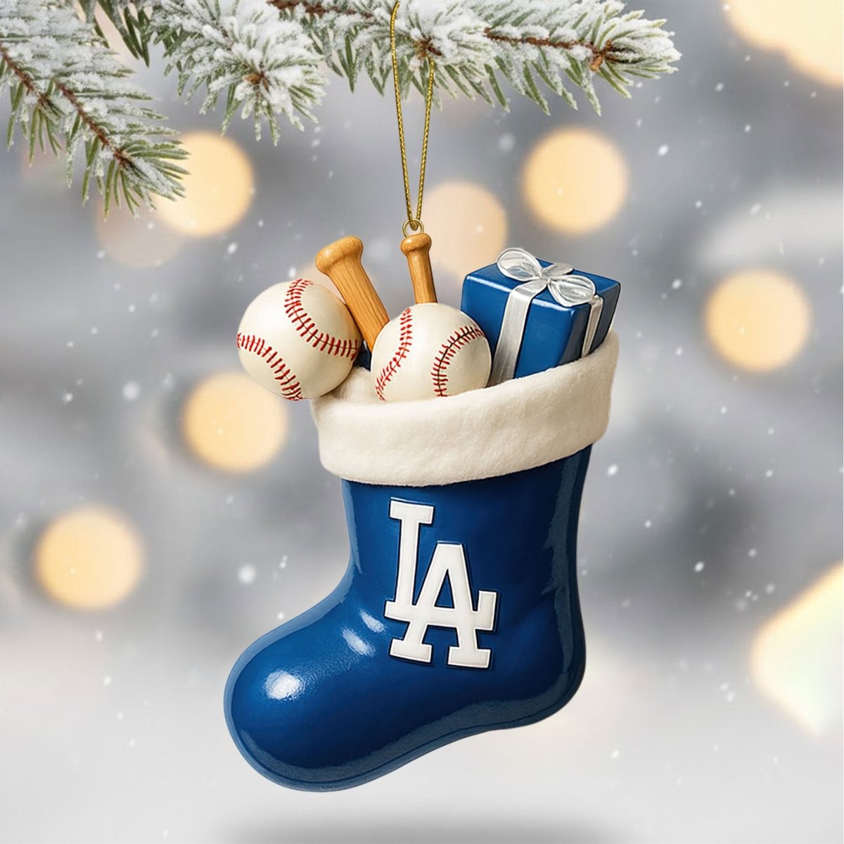 COMBO LAD CHRISTMAS TREE TOPPER WITH ORNAMENT DAT