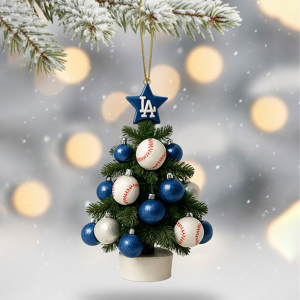 COMBO LAD CHRISTMAS TREE TOPPER WITH ORNAMENT DAT