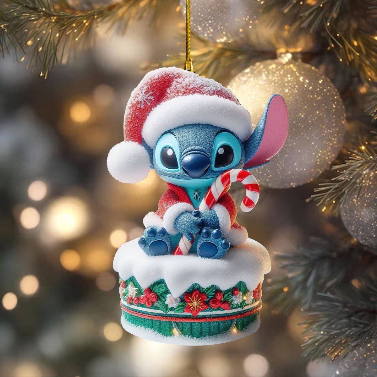 COMBO STC CHRISTMAS TREE TOPPER WITH ORNAMENT DAT