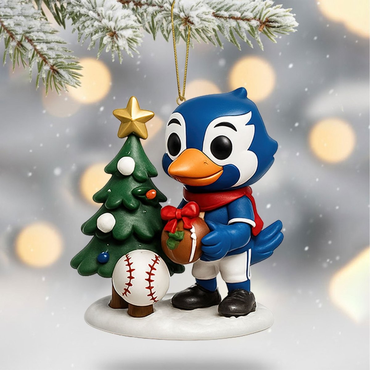 COMBO TBJ CHRISTMAS TREE TOPPER WITH ORNAMENT DAT